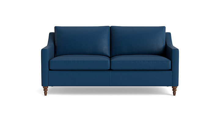 Vera Loveseat (70"), Brown, Walnut Finish (Angled)