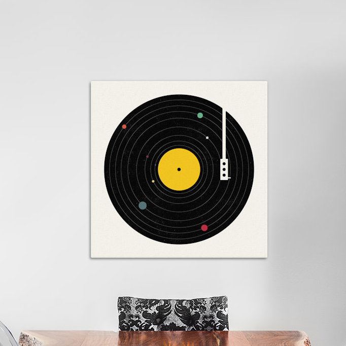 « music everywhere », impression sur toile tendue, H 37 po x l 37 po x P 1,5 po