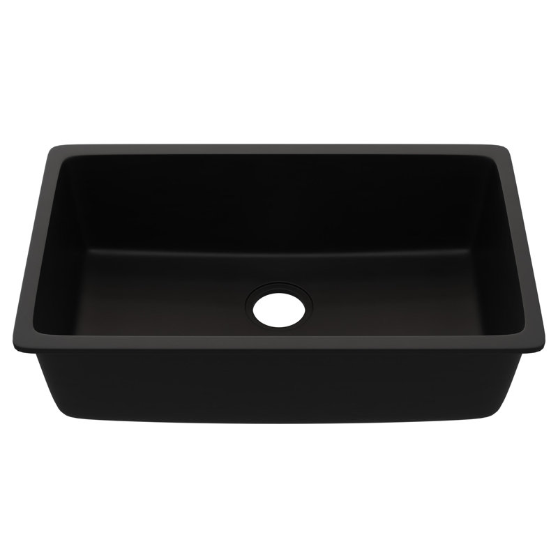 Évier de cuisine StoneCore à cuve de 76 cm (30 pouces) en noir