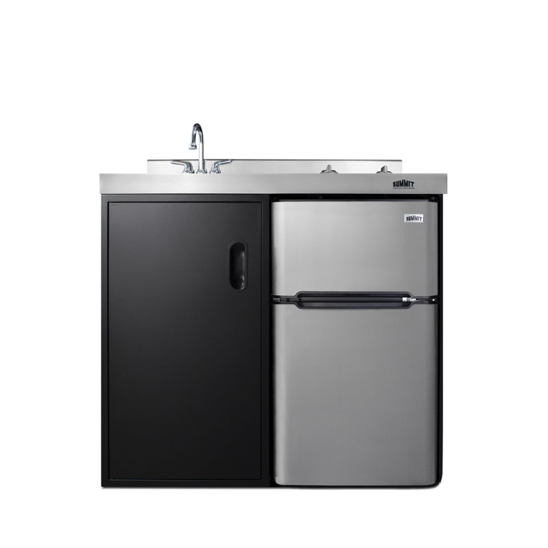 Summit Appliance All-In-One Combo Kitchens 3.2 Cubic Feet cu. ft. Mini Fridge with Freezer Kitchenette
