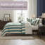 Ensemble d'édredon à lit rayé 7 pièces avec draps et taies d'oreiller Nestl-128727128-128727130