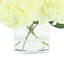 Hydrangea Arranged In A Clear Glass Vase