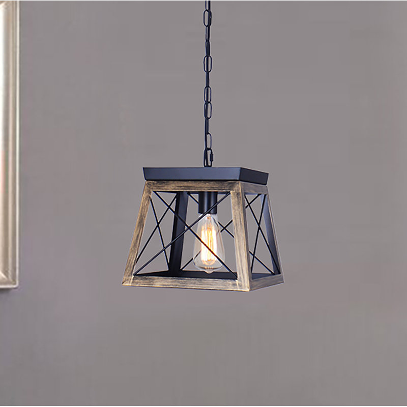 Luminaire suspendu géométrique à 1 lumière hettick