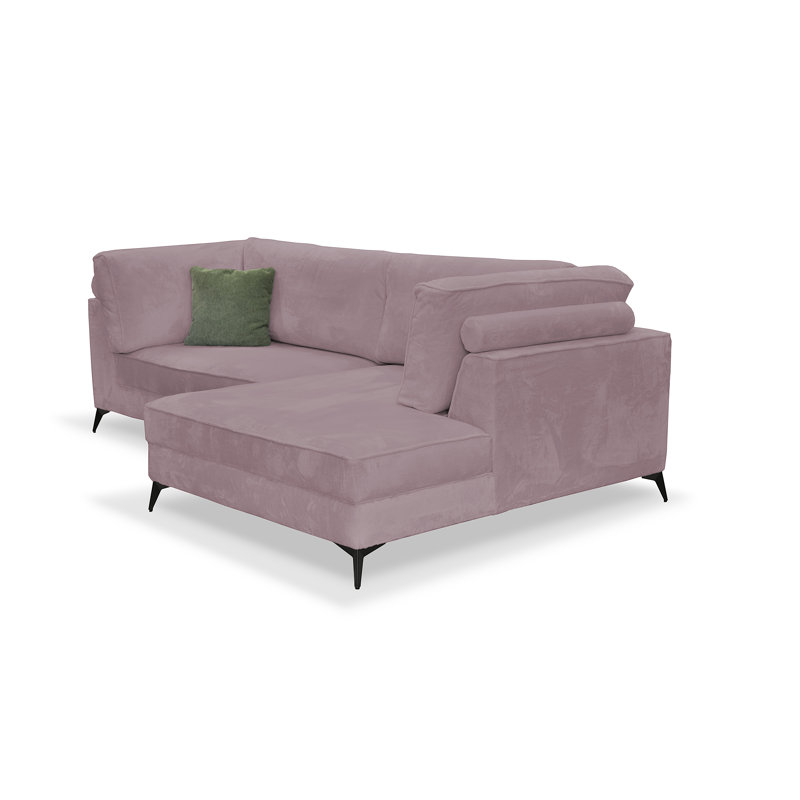 3 Seater Corner Sofa, Right Hand Facing, Pink