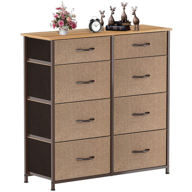 Commode de rangement 8 tiroirs Ruthye