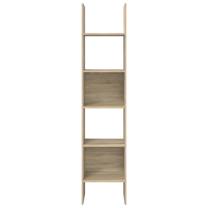 Dorith 180cm H Standard Bookcase, 180cm H x 40cm W x 35cm D, Sonoma Oak