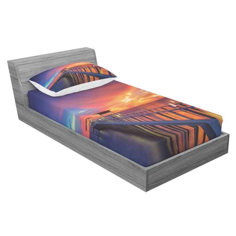 Microfiber Sheet Set, Twin Sheet Set with Fitted Sheet