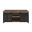 Table basse avec portes coulissantes