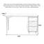 Bureau en bois massif Nordic-110584020