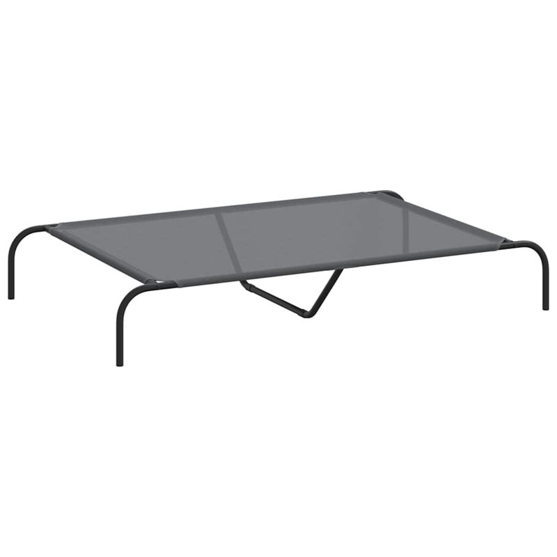 Quinlan Textilene Pet Bed, Grey, 20cm H x 130cm W x 80cm D