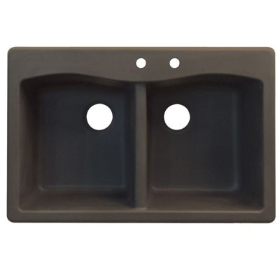 Évier de cuisine à double cuves l 33 po x l 22 po Aversa