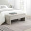 Banc d'entrée gris avec rangement rembourré - Design moderne pour la maison