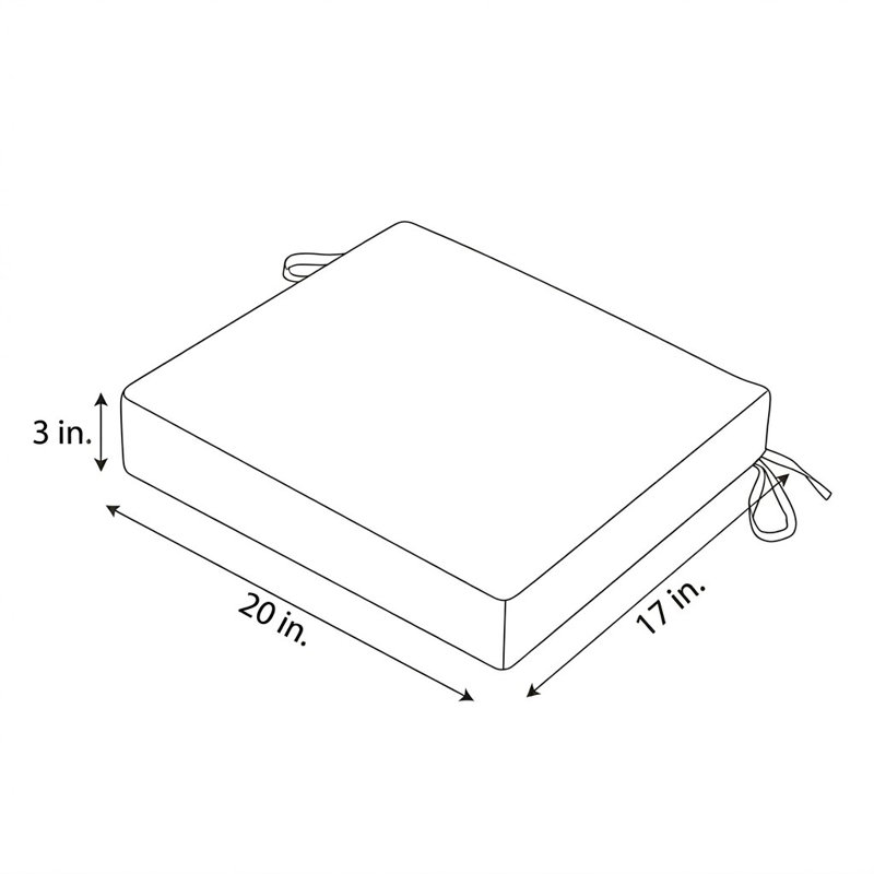Coussin de siège Adirondack (ensemble de 4), 4, Sunbrella - Surround Sunrise