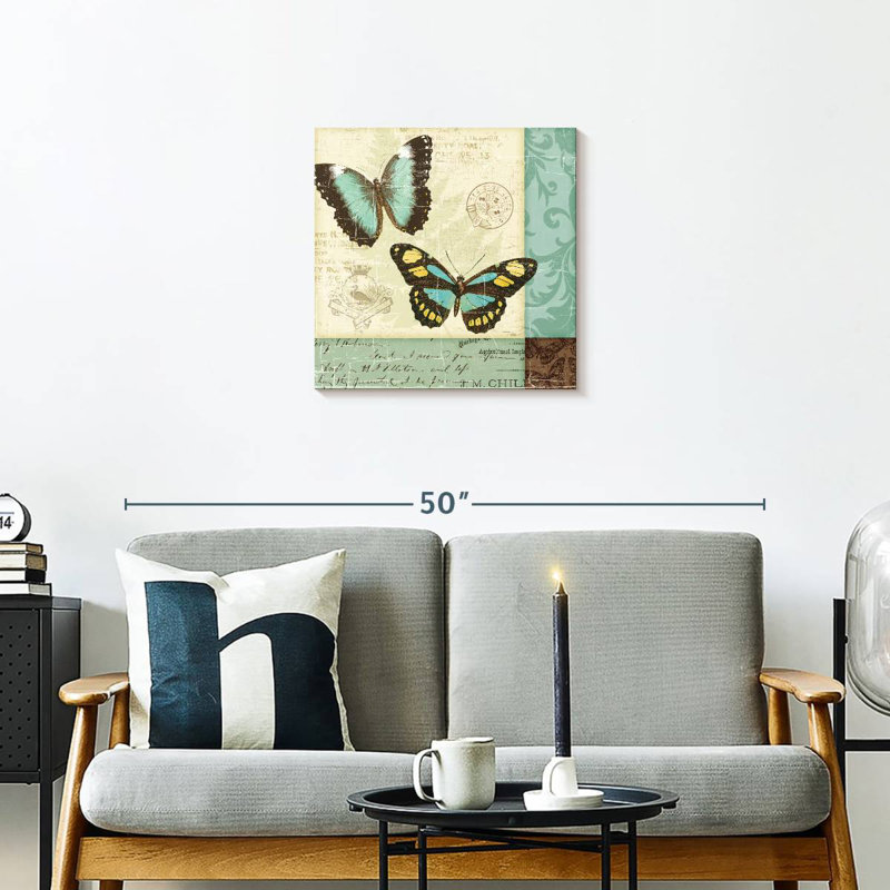 Patchwork de papillon Brampt, H 20 po x l 20 po