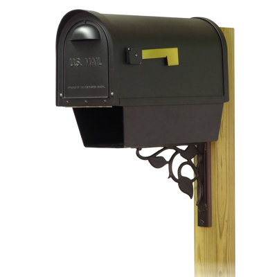 Classic Aluminum Post Mounted Mailbox