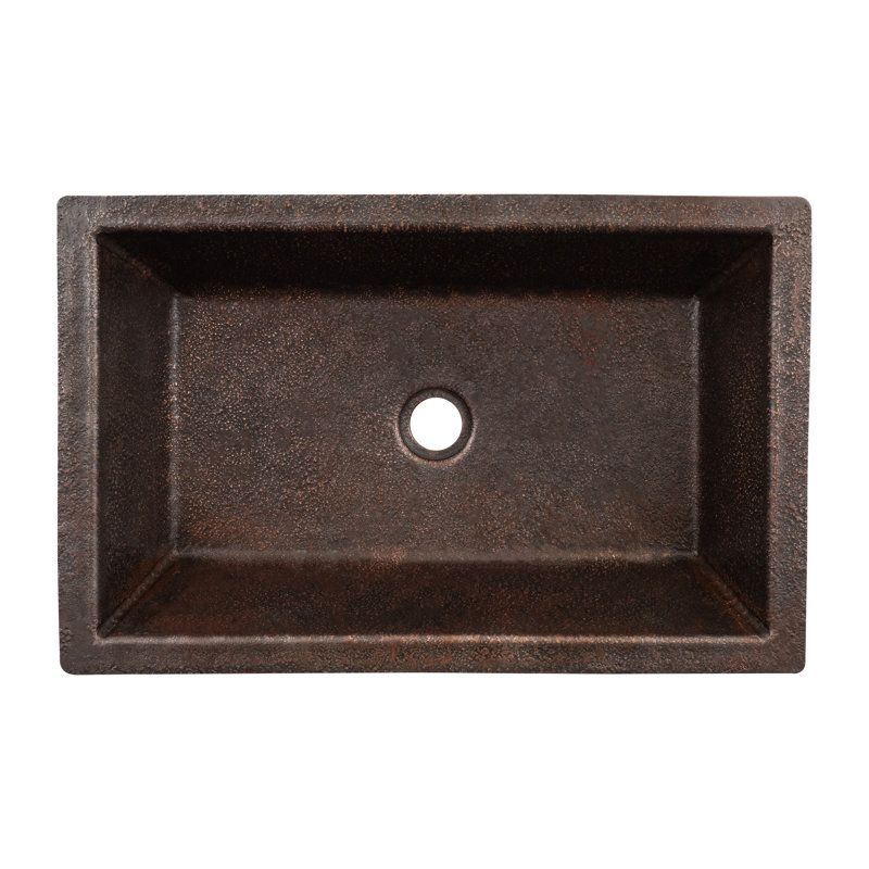 Terra Firma 22'' L Bathroom Sink, Dark Brown