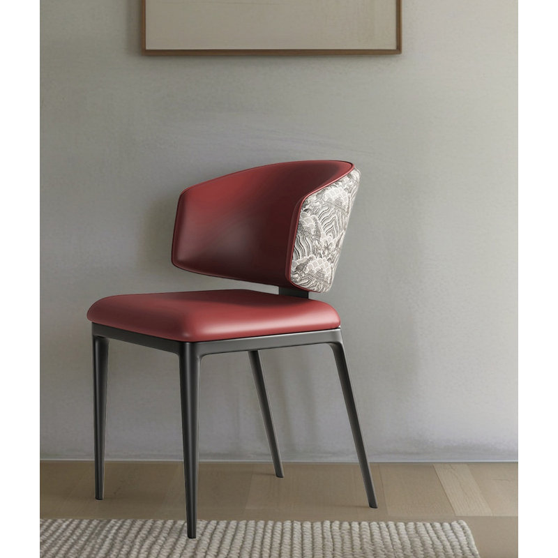 Chaise simple haut de gamme pour le salon et la salle à manger, Rouge
