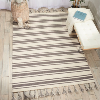 Beaird Striped Hand Woven Area Rug