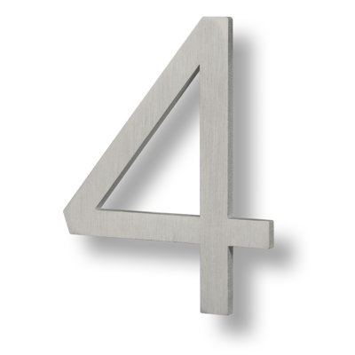 Numéro de maison flottante, 6 po