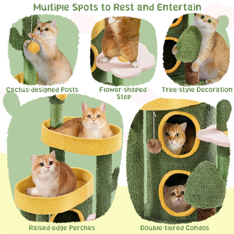 123cm H Oasis-themed Cat Tree
