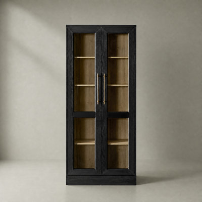 Latitude Run® Mahfuza Angled Tall Display Cabinet