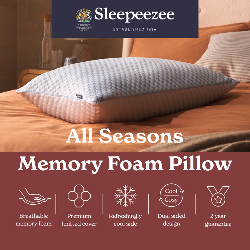 Sleepeezee All Seasons Memory Foam Pillow