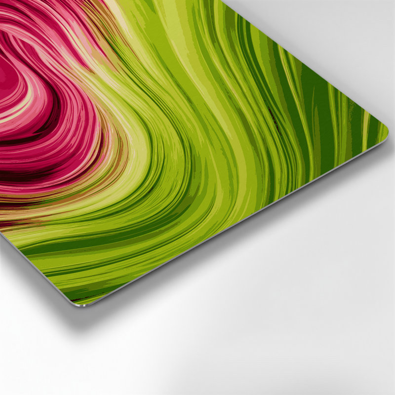 Gradient Abstract 89, art mural en métal rouge, H 11 po x l 14 po