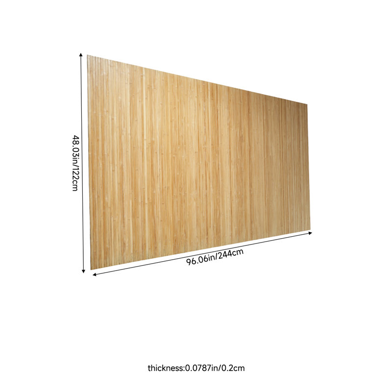 1 Roll Carbonised Bamboo Wall Panel, Natural