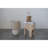Paulownia Wood Carved Stool-338878631