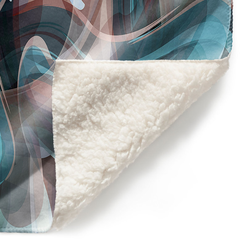  Couverture douce en sherpa, 51 po x 60 po, Bleu