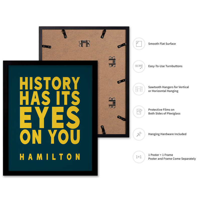 L'histoire a les yeux sur vous, Black Framed, Poster, 18"H x 24"W