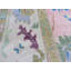 Tapis oriental rose Oushak coloré noué à la main 9 x 12 G15086