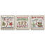 «Santa's Favorite Sugar Cookies», ensemble de 3 impressions sur toile-1248542921-1248542924-1248542925