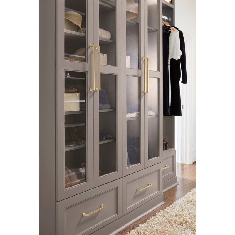 Poignée d'armoire Lintel, 8 13/16", Bronze champagne