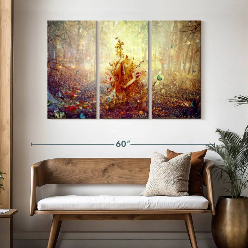 Abarca Golden Silence, 32" H x 50" W
