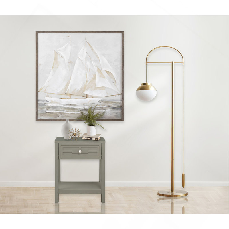 Table de chevet 23 po Taupe