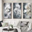 3 pièces sur toile - Art de palmier tropical pour art ginkgo-406208360-406208362
