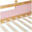 Lit superposé double avec escalier et lumières DEL 3 couleurs, rose