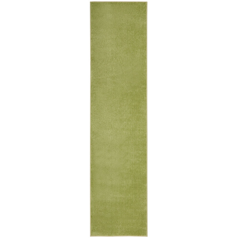Nourison Essentials Green Indoor/Outdoor Area Rug, Runner 2'2" x 12'