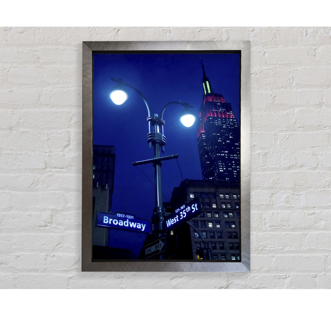 Empire State Building Lichter - Druck