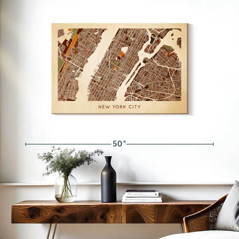 Carte Aliaz Earthy NYC, H 24 po x l 36 po