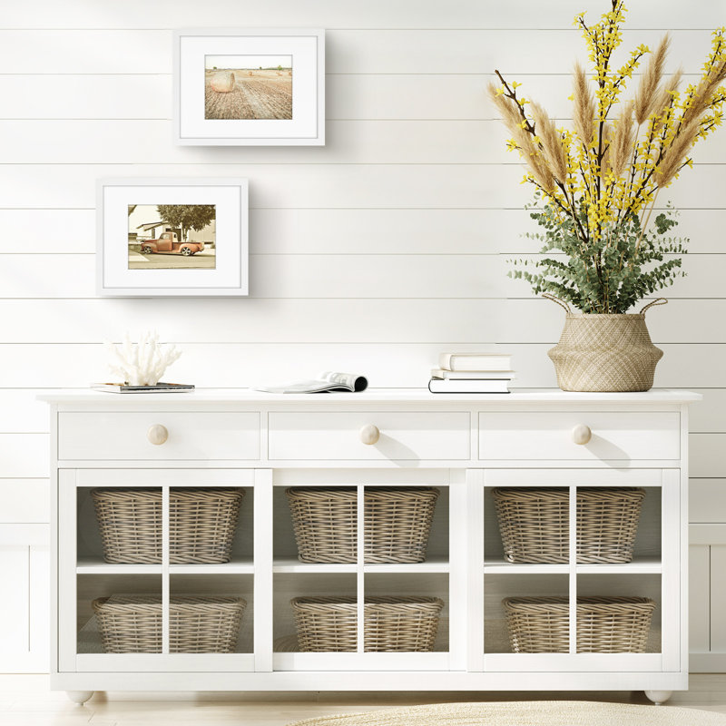 Picture Frame Wall Set with Polished Plexiglass, 9" W x 12" H, White