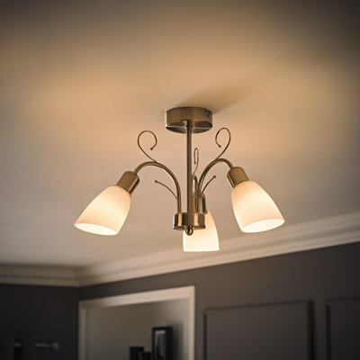 Myah Glass Semi Flush Mount
