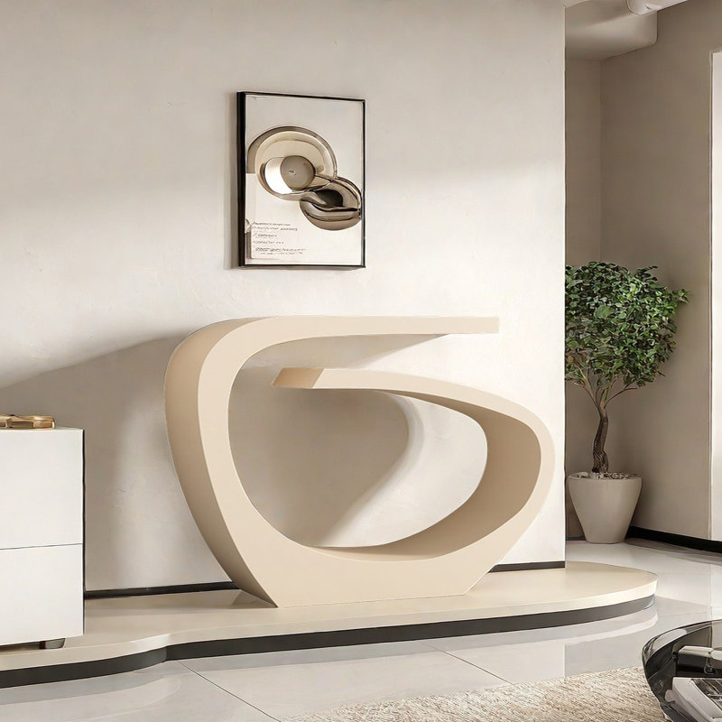 Alquan, 33.46" H x 55.12" W x 11.81" D, Cream