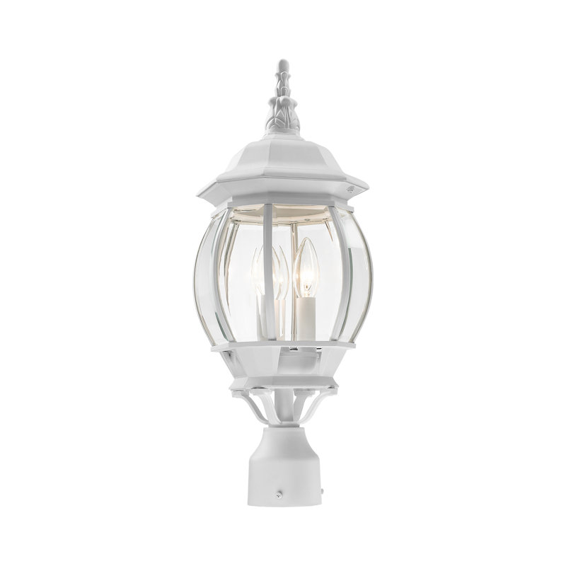 Tête de lanterne d'extérieur 3 lumières Kelly, Blanc texturé