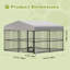 180cm H Metal Yard Kennel