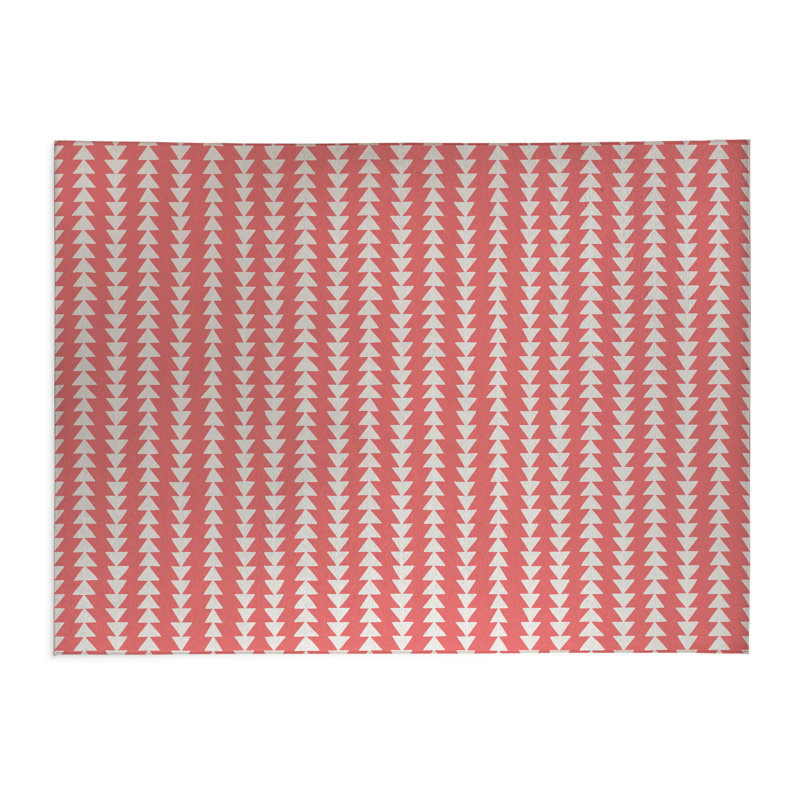 Tapis de cuisine Tribal, Rectangulaire 3 pi x 5 pi, Vieux rose