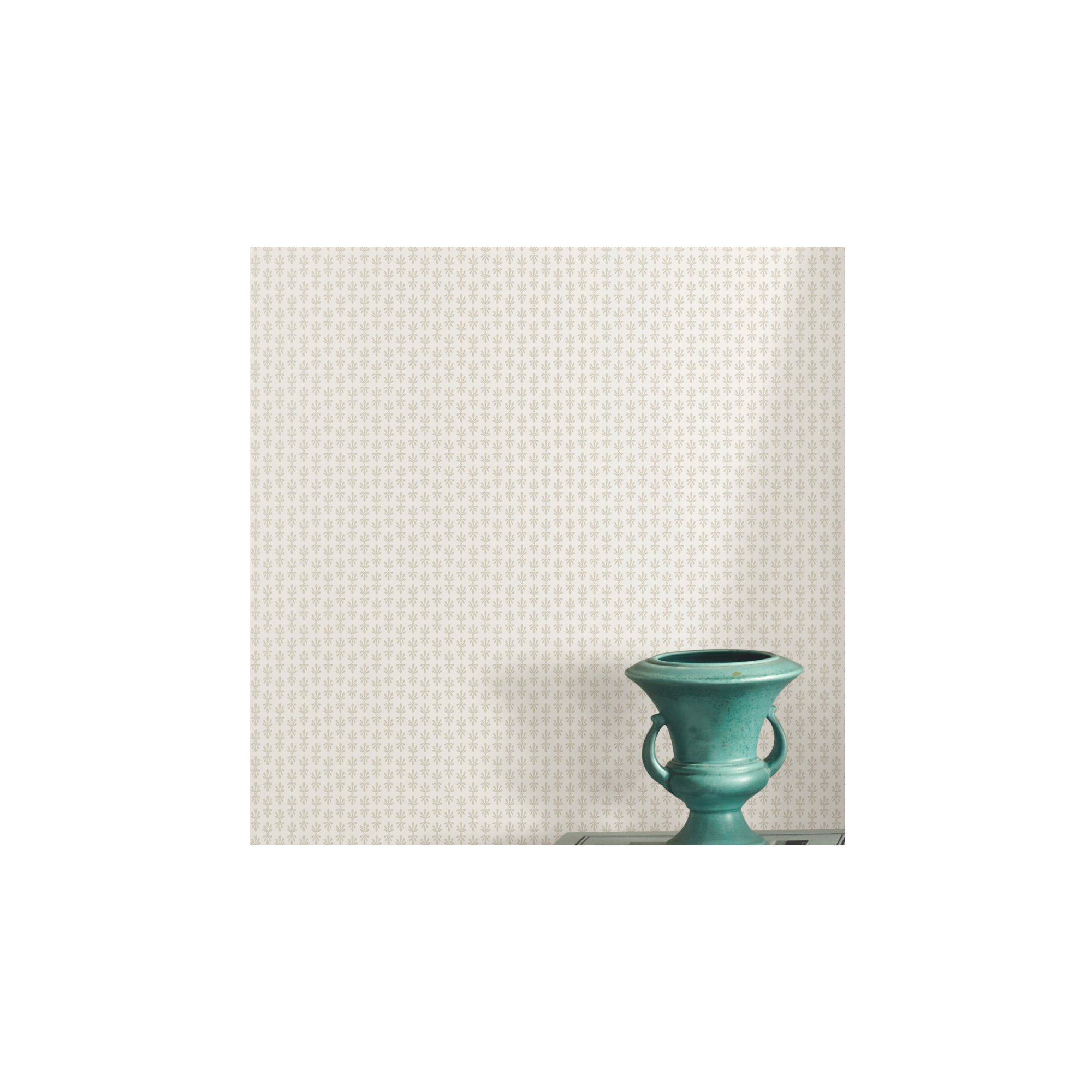 Petal 27" L x 27" W Smooth Wallpaper Roll, Beige