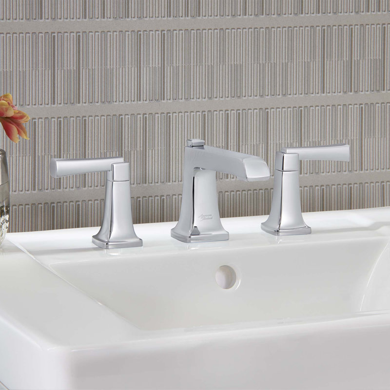 Robinet de salle de bain à poignée large à 2 poignées 8 po American Standard Townsend, Chrome poli