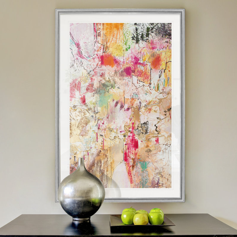 « vertical rouges ii », impression sur toile, H 18,5 po x l 24,5 po x P 1,5 po, Argent